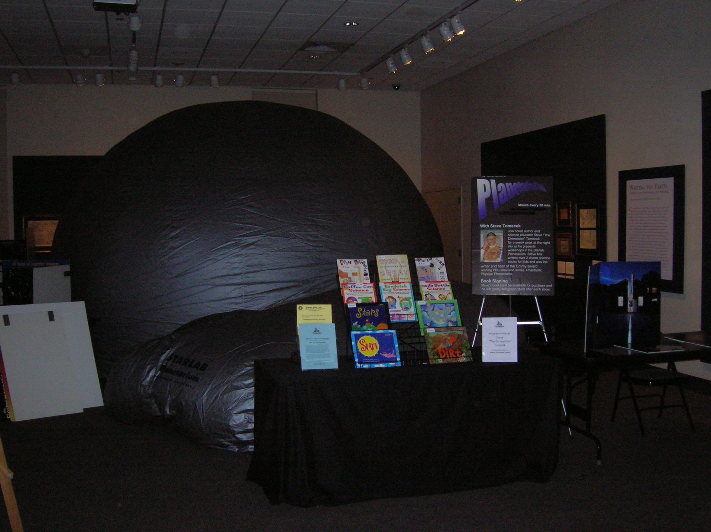 Doing Starlab at the Bruce Museum in Greenwich, CT.